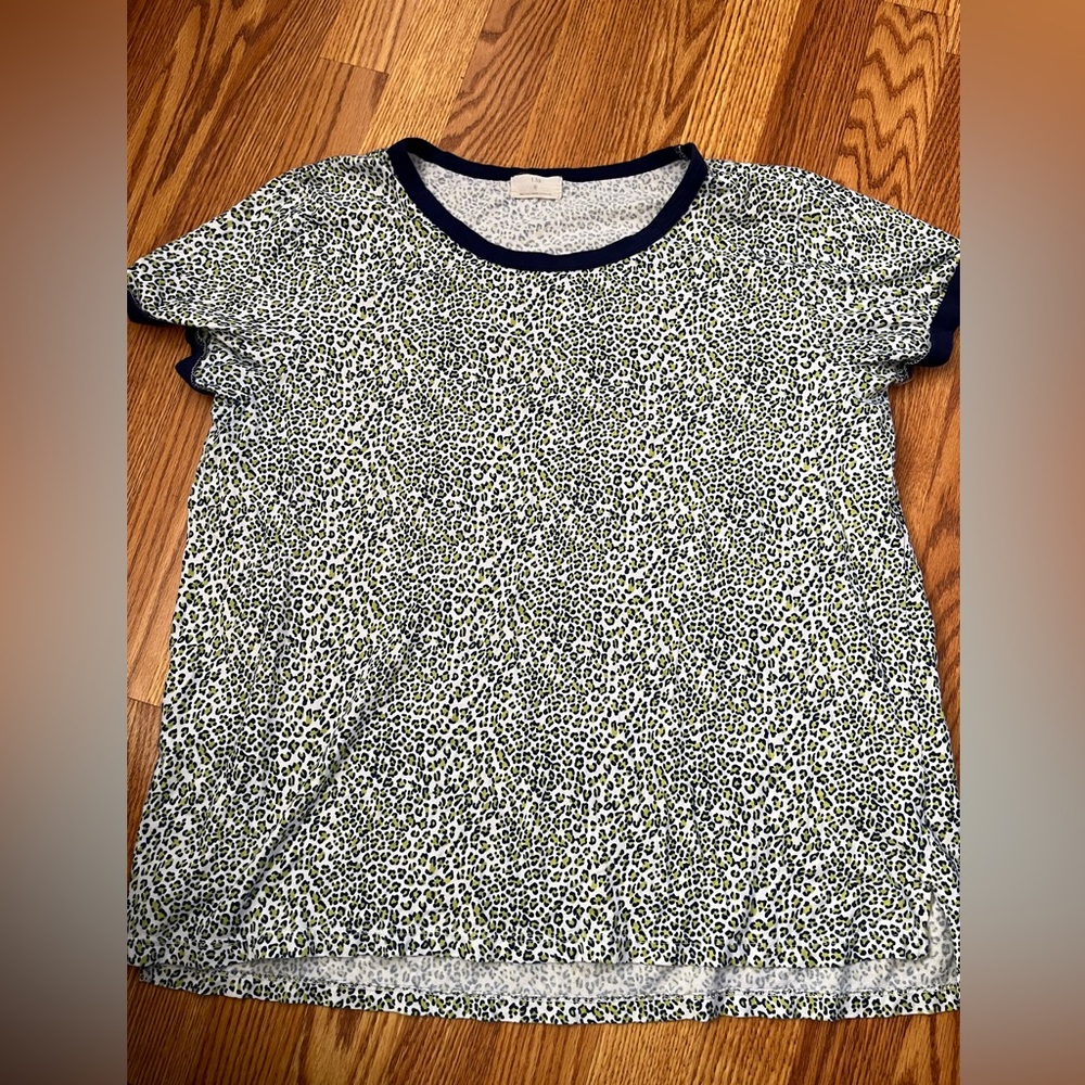 Leopard Anthropologie Top